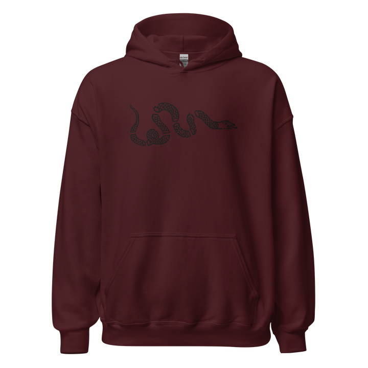 Snake embroidered classic hoodie