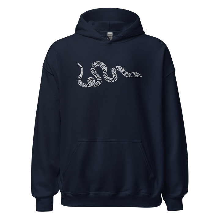 Snake embroidered classic hoodie