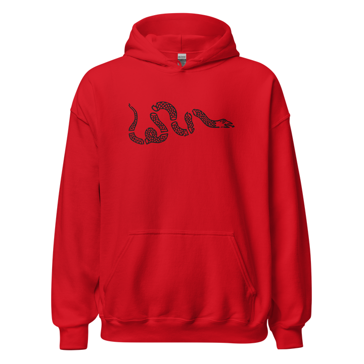 Snake embroidered classic hoodie