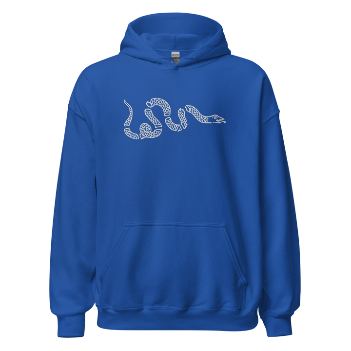 Snake embroidered classic hoodie