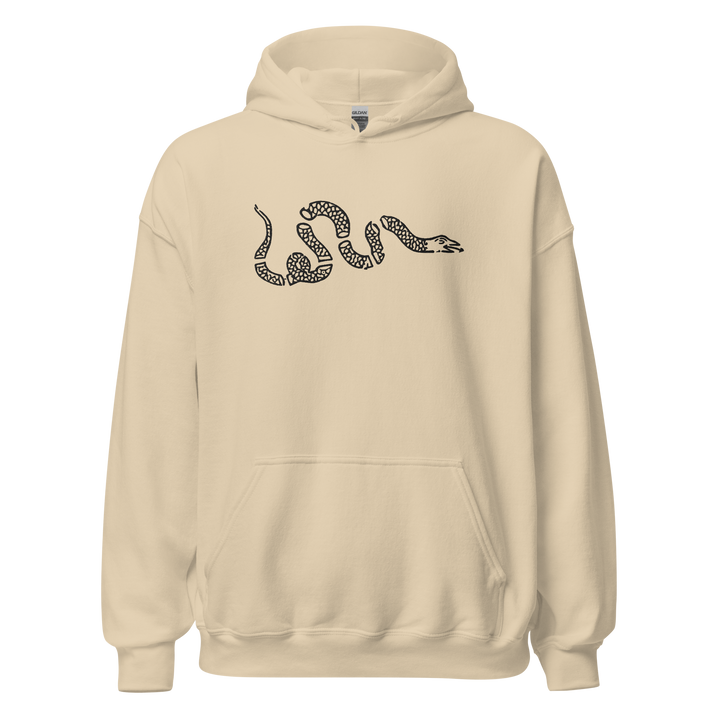 Snake embroidered classic hoodie