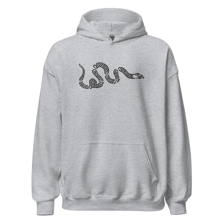Snake embroidered classic hoodie