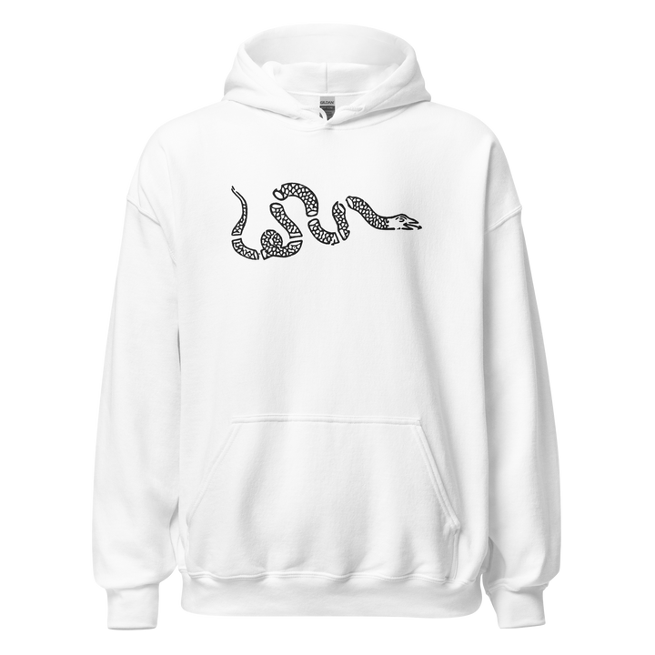 Snake embroidered classic hoodie