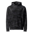 Skeletonized heavyweight camo hoodie