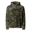 Skeletonized heavyweight camo hoodie