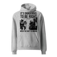 Dangerous to be Right oversized hoodie