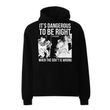 Dangerous to be Right oversized hoodie