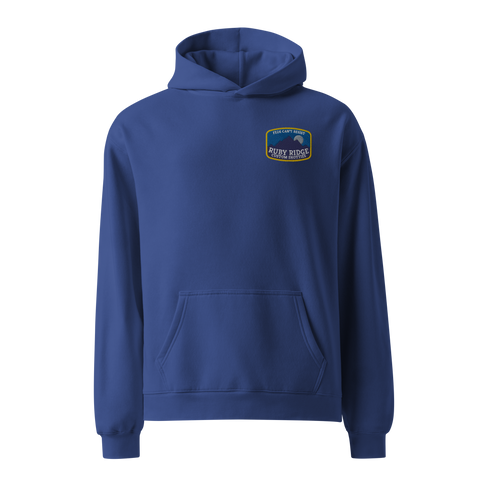 Ruby Ridge embroidered oversized hoodie