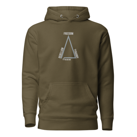 Δ Diagram embroidered premium hoodie
