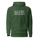 My Heroes embroidered premium hoodie