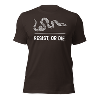 Resist, or Die. basic t-shirt