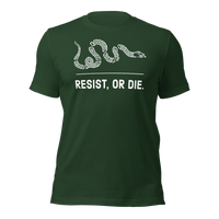 Resist, or Die. basic t-shirt