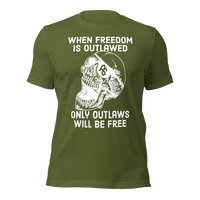 Only Outlaws Will Be Free basic t-shirt