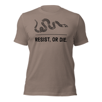 Resist, or Die. basic t-shirt