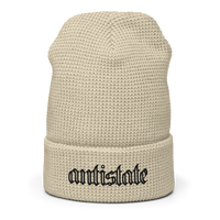 Skeletonized waffle beanie