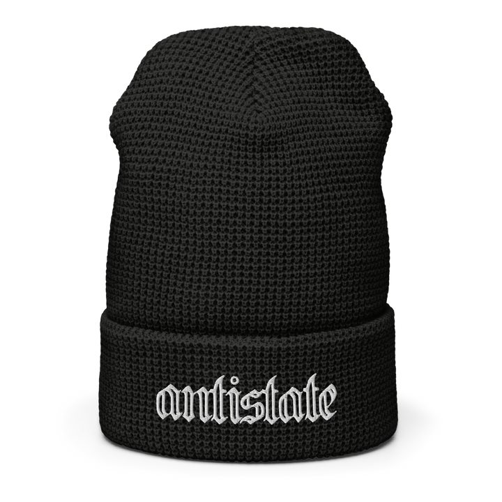 Skeletonized waffle beanie