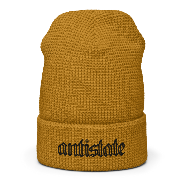 Skeletonized waffle beanie