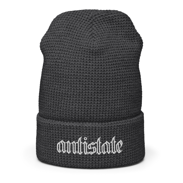 Skeletonized waffle beanie