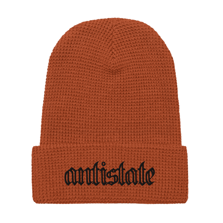 Skeletonized waffle beanie
