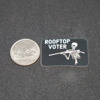 rooftop voter tiny 1" decal