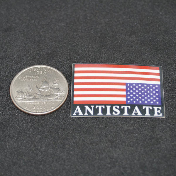 ANTISTATE flag tiny 1" decal