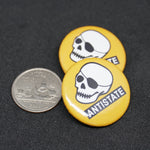 patched skull 1.25" button