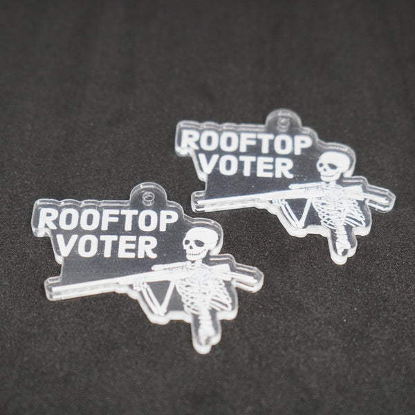 rooftop voter 2" keychain