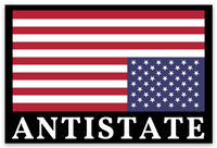 antistate 3" flag decal