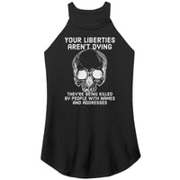 Liberties Aren't Dying women's (dark) rocker tank