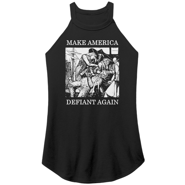Make America Defiant Again 22 women's (dark) rocker tank