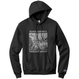 Make America Defiant Again (dark) Champion hoodie