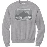 Ruby Ridge (subdued) Champion sweatshirt