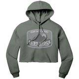 Ruby Ridge (subdued) women's crop hoodie