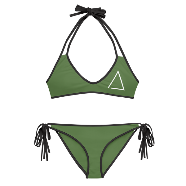 reb/cornerstone reversible green bikini