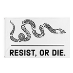 Resist, or Die. Flag [white] flag