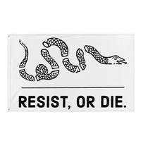 Resist, or Die. Flag [white] flag