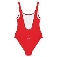 Stone one-piece red swimsuit