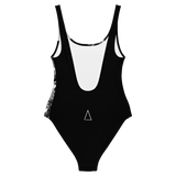Eyepatch one-piece black swimsuit