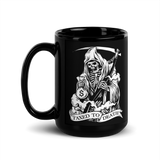 Death black mug