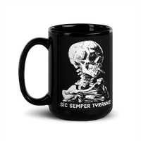 Sic Semper Tyrannis black mug