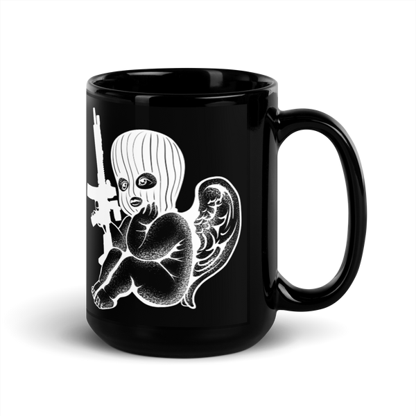 Cherub AR black mug