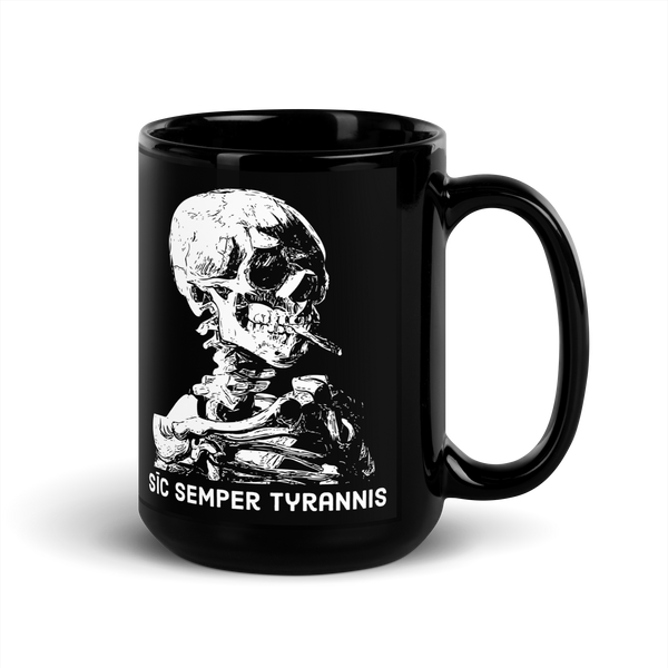 Sic Semper Tyrannis black mug
