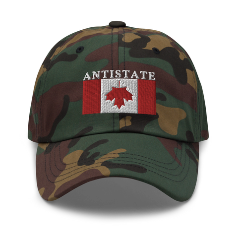 inverted Canada dad hat