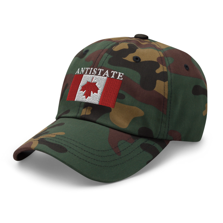 inverted Canada dad hat