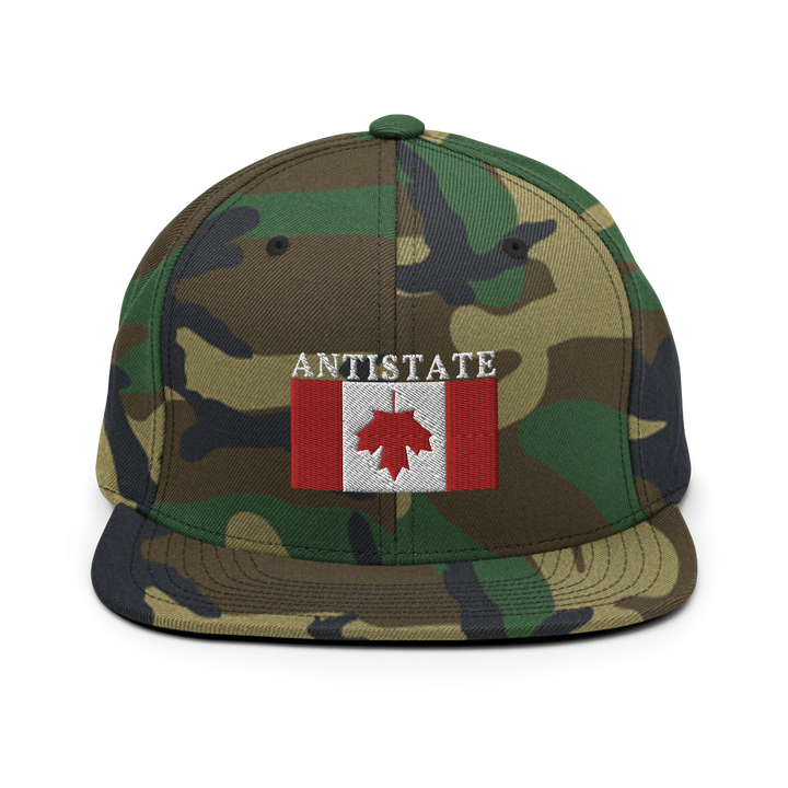 inverted Canada snapback hat