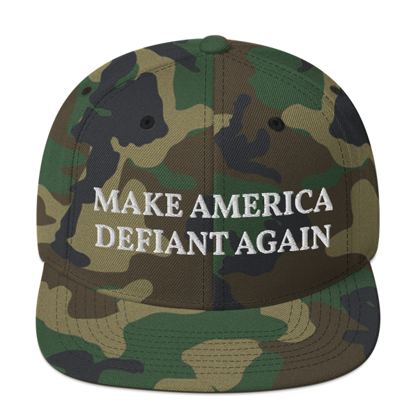 Make America Defiant Again snapback hat