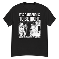 LTD Dangerous to be Right screen print t-shirt