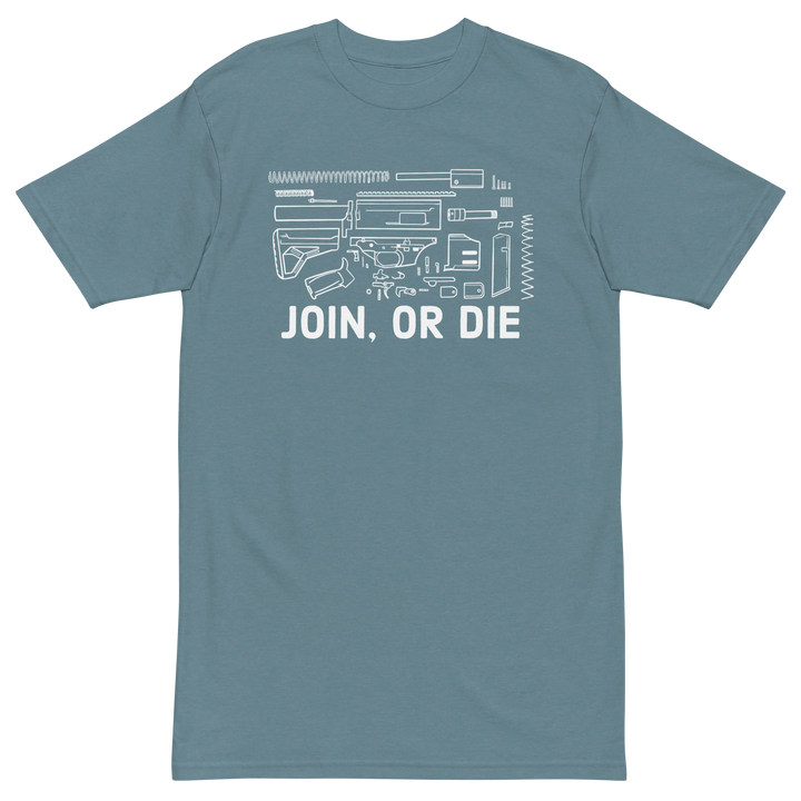 Join, or Die. v1 premium t-shirt