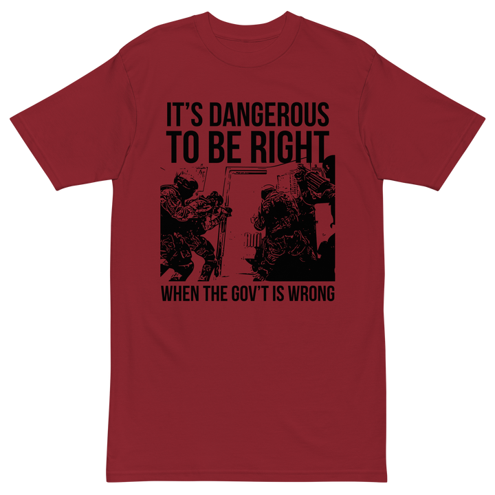 Dangerous to be Right v1 premium t-shirt