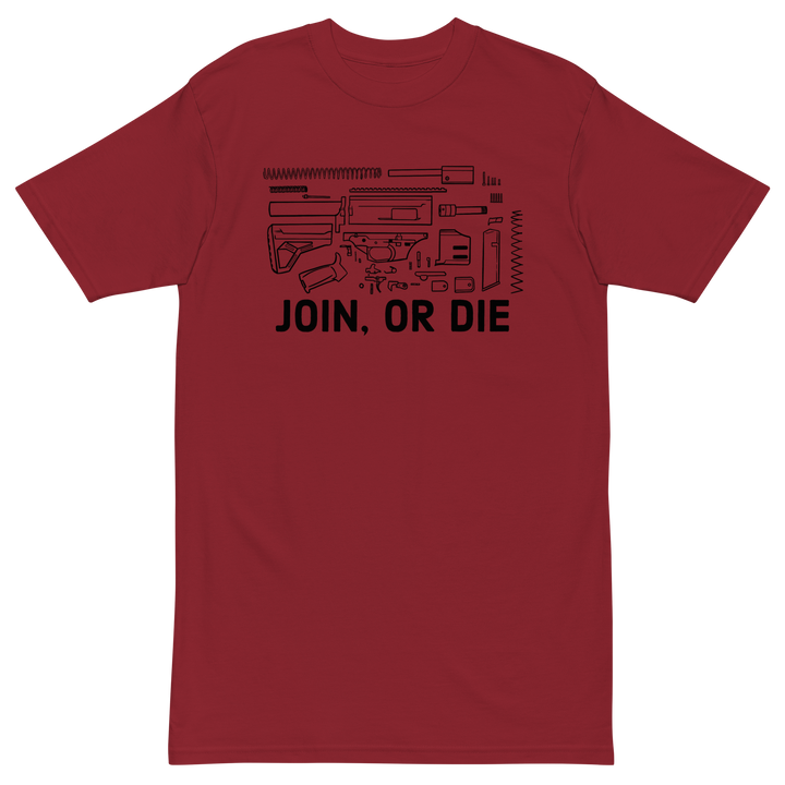Join, or Die. v1 premium t-shirt